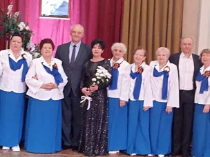 Ветераны на фестивале хорового искусства к 80-летию Победы.