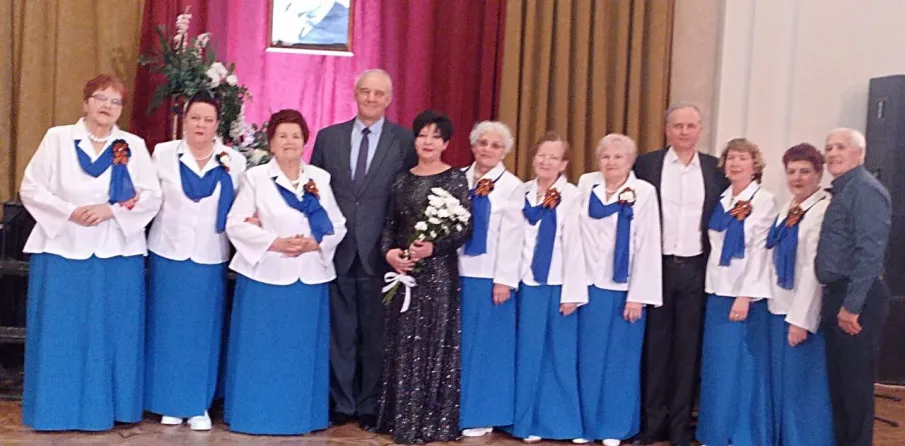 Ветераны на фестивале хорового искусства к 80-летию Победы.