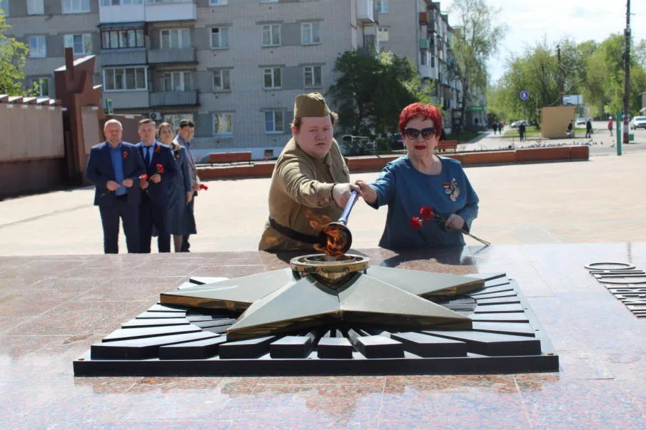 5 мая в Балахне, после реконструкции  мемориального комплекса зажжен «Вечный огонь»